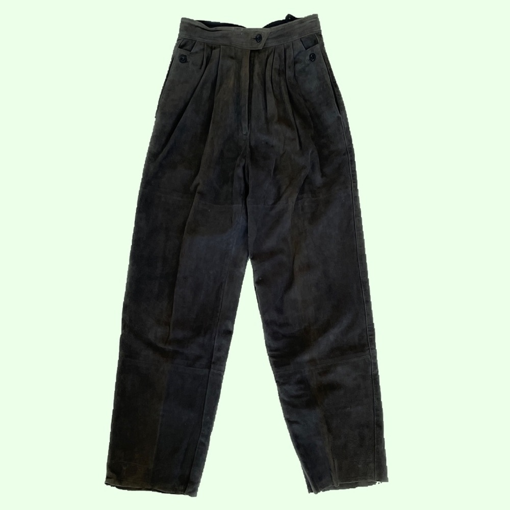 Vintage Suede Olive Green Pant 25” Waist